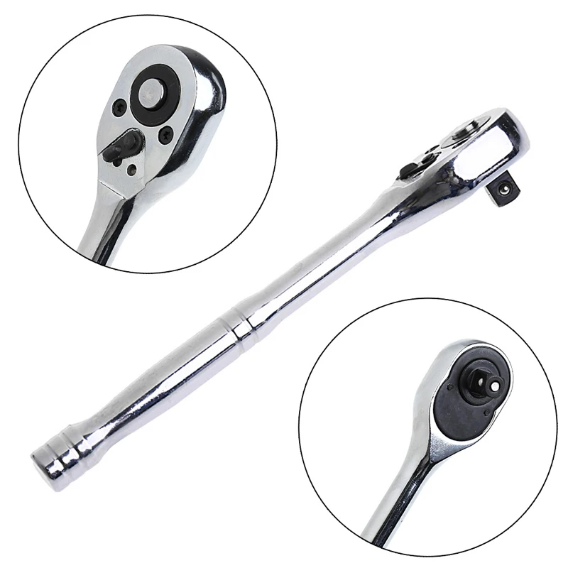 

1/4 Wrench Adjustable 24-tooth Wrench Ratchet Handle Professional Ratchet 16CM