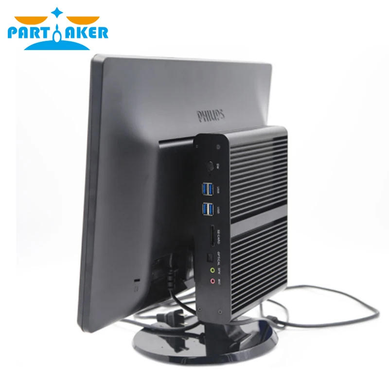 Причастником B2 Windows мини ПК i7 Barebone HTPC Безвентиляторный Компьютер Intel Core 4500U с 300 м