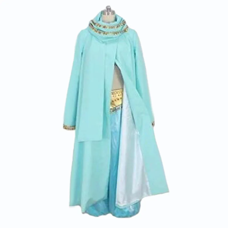 

Aladdin Princess Jasmine Dress Outfit Costume with cape cosplay costume