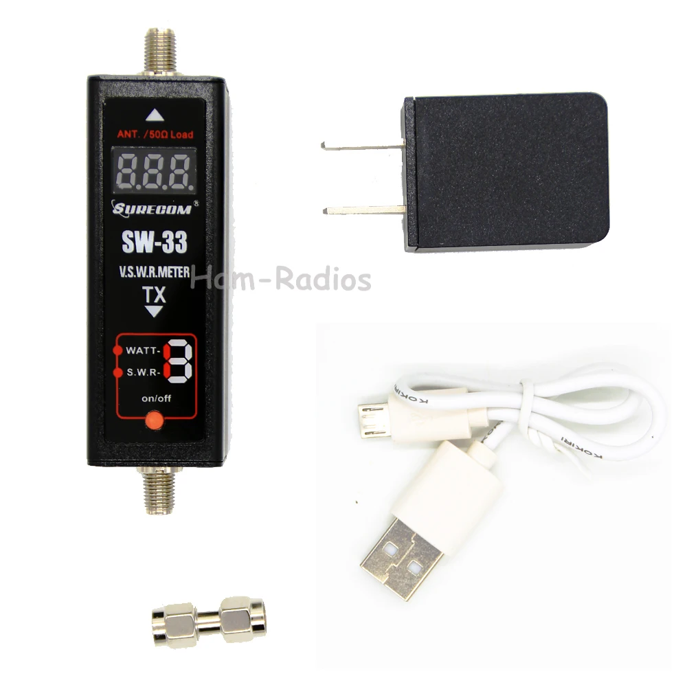 Ceny SURECOM SW 33 Mini moc i miernik swr VHF UHF 100MHz ~ 520MHz przenośny Tester do Ham dwukierunkowe Radio SW33 antena Mini Tester licznik