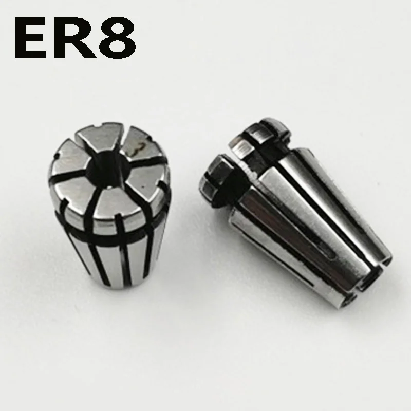 

1pcs ER8 1-5 2 3 4 mm 1/8 elastic chuck milling chuck accuracy 0.015mm suitable for engraving machine CNC machine tool