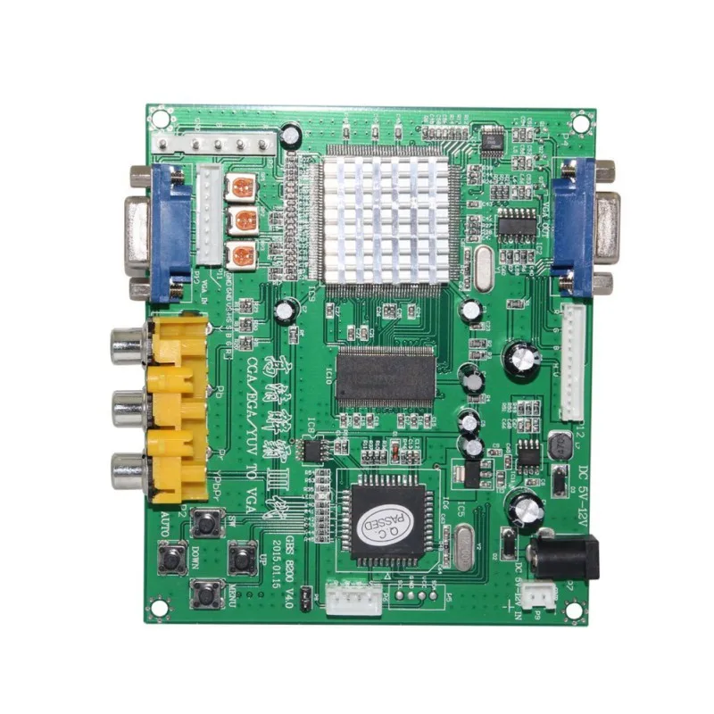 

GBS8200/HD9800 RCA to VGA Video Decoding Adapter Converter HD Conversion Board For CRT LCD PDP Projector