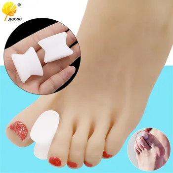 

1pair Toe Separators Spacer Straightener thumb finger big feet device pad toe pads thumb valgus corrector Relief Foot Bunion