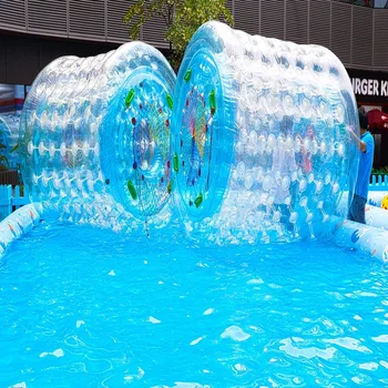 water roller ball 2.4*2.2*1.7 M size water toy park, lake,rviver, water roller water park used water gyro 4 0 2 4 m water game playing on the park lake swimming pool summer water toy outdoor game water park