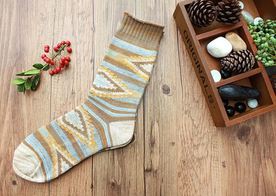 [COSPLACOOL] Мужские модные носки в национальном стиле Харадзюку Meias высококачественные удобные дышащие носки Sokken Calcetines - Цвет: 2
