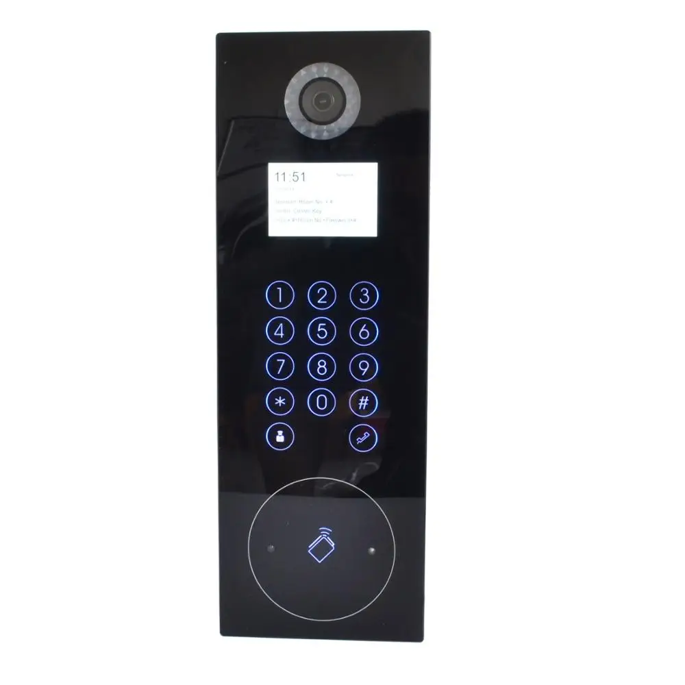 Hik HD видео контроль доступа DS-KD8102-V Видео дверной станции, нажмите кнопку, IC карта; пароль открытой двери;