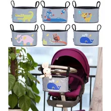 Baby Stroller Organizer Diaper Bags Mommy Travel Nappy Bag Stroller Bag Cartoon Accessories Storage Hanging Bags 2016 free shipping deluxe baby diaper bags fashion nappy bags large capacity mommy bags stroller bags