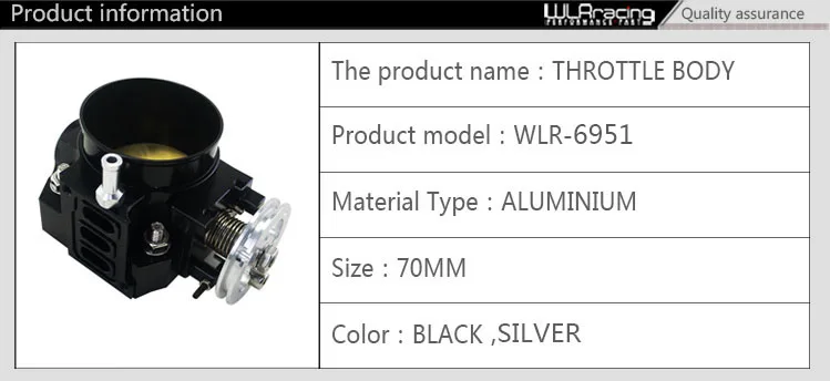 WLR гоночный- корпус дроссельной заслонки для RSX DC5 CIVIC SI EP3 K20 K20A 70 мм CNC потребление дроссельной заслонки производительность WLR6951