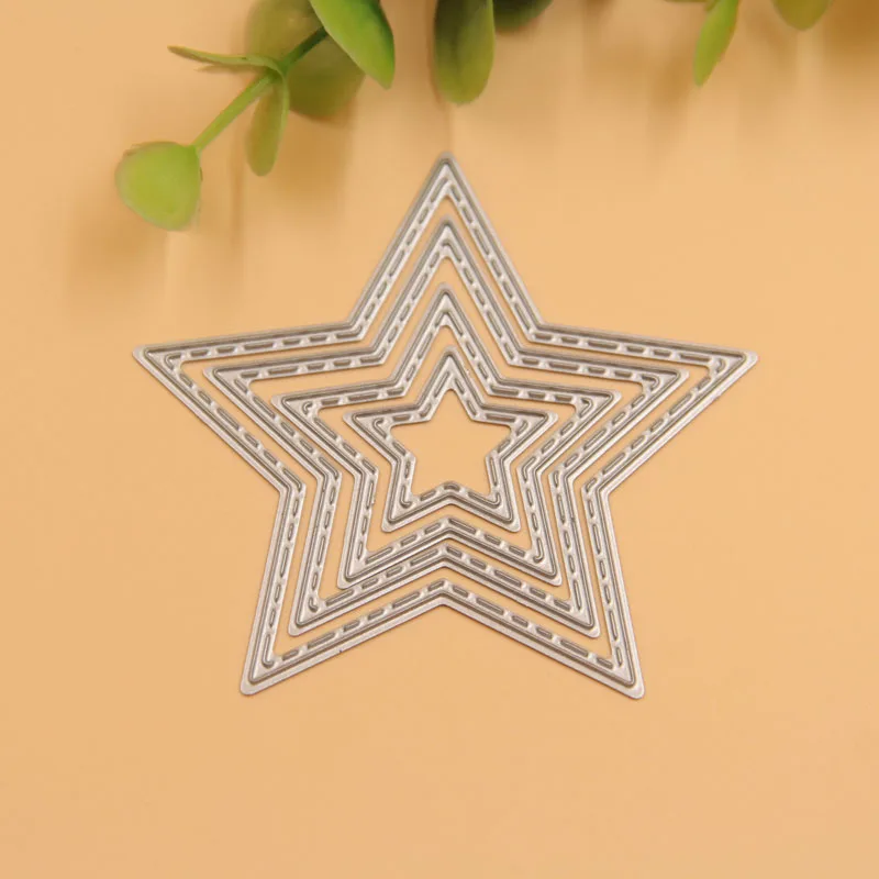 

Metal Five-pointed star Design Cutting Dies Stencils for DIY Scrapbooking/photo album Decorative Embossing DIY Paper Cards