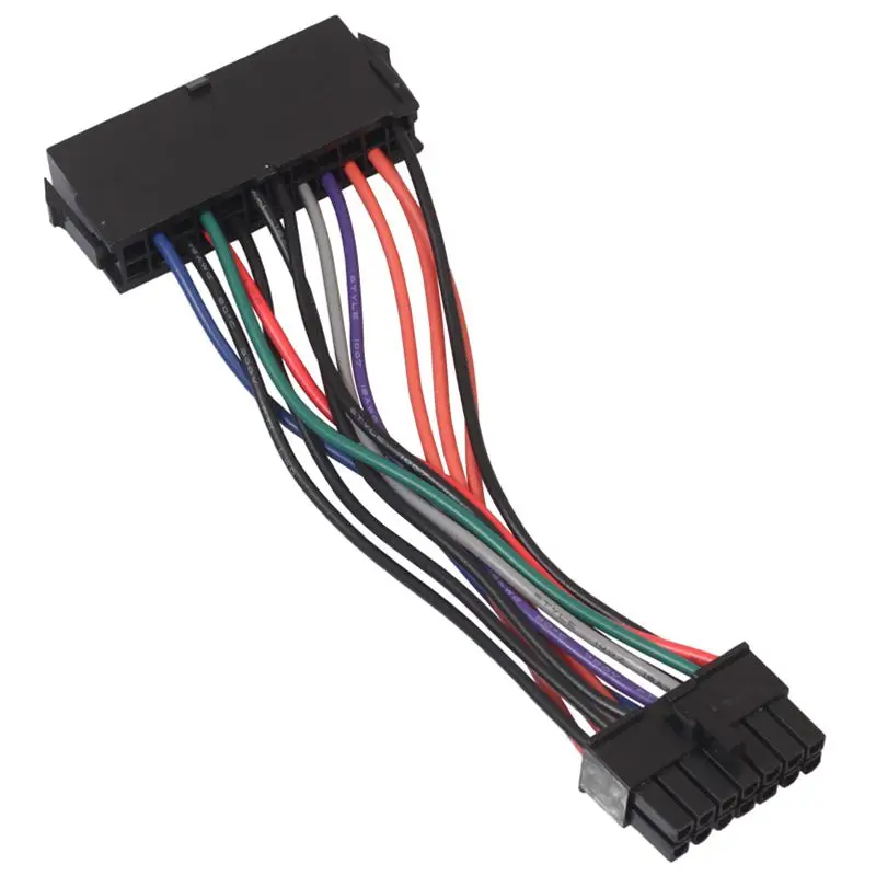 hot-15cm Power Supply Cable Cord 18AWG Wire ATX 24 pin to 14 Adapter for Lenovo IBM Dell Q77 B75 A75 Q75 Motherboard | Компьютеры и