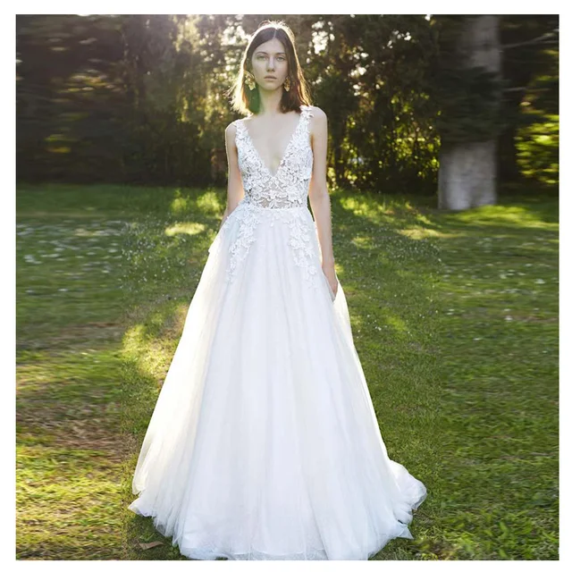 asymmetrical lace wedding dress robe de mariee Asymmetrical lace wedding dress robe de mariee boutique