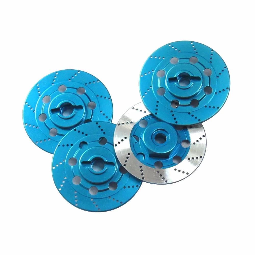 

4PCS Aluminum 12mm Wheel Hex Hub Brake Disc Disk Set for 1/10 HSP TAMIYA Sakura D3 D4 Drift Racing RC Car