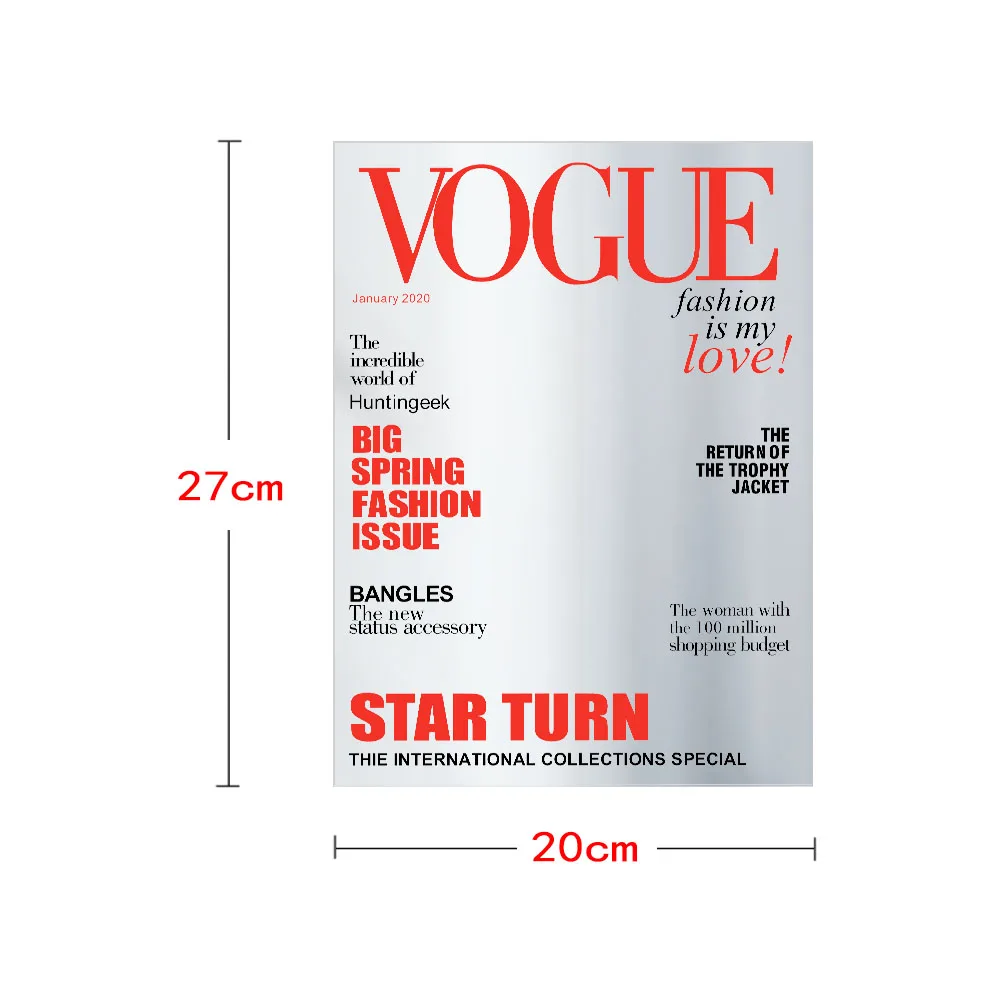 Обложка для журнала Man of the Year Vogue модель Зеркала журналов с изображением