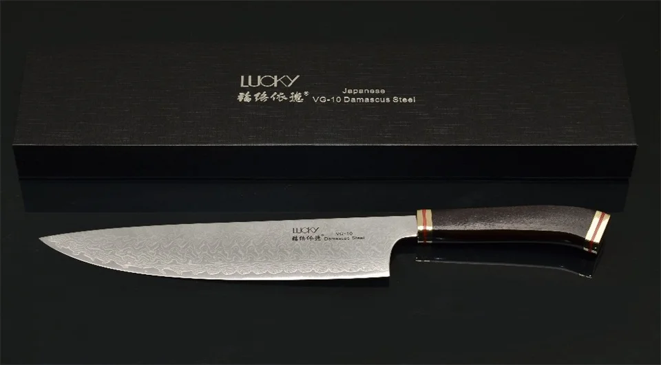 Профессиональный Gyuto дамасский молотый нож VG10 нож шеф-повара кухонный инструмент для приготовления пищи ресторан/отель замороженное мясо резак 46,2