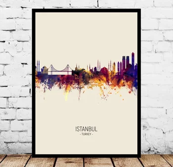 

Istanbul Turkey Vintage City Poster