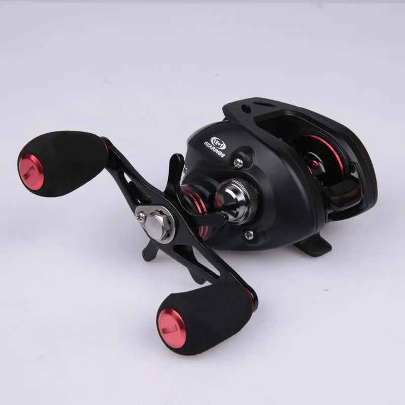 

Fishing Reel Water drop wheel Bait Casting 6.3:1 12+1 BB 205g Full metal lure Magnetic brake Long shot fish wheel Lure