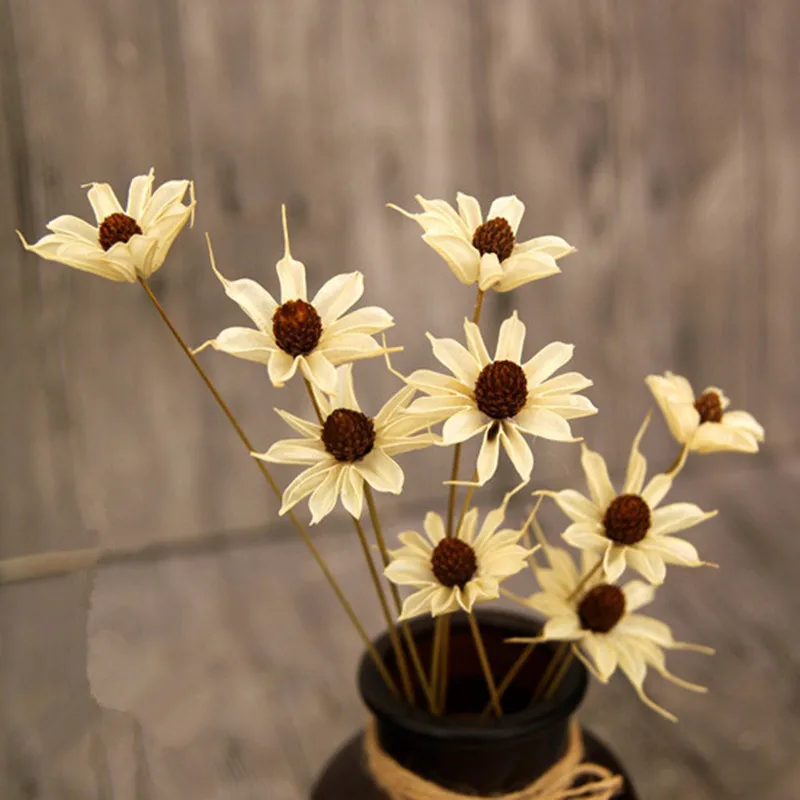 10pcs Little daisy Artificial Daisy Flower bridal Bouquet Wedding fake