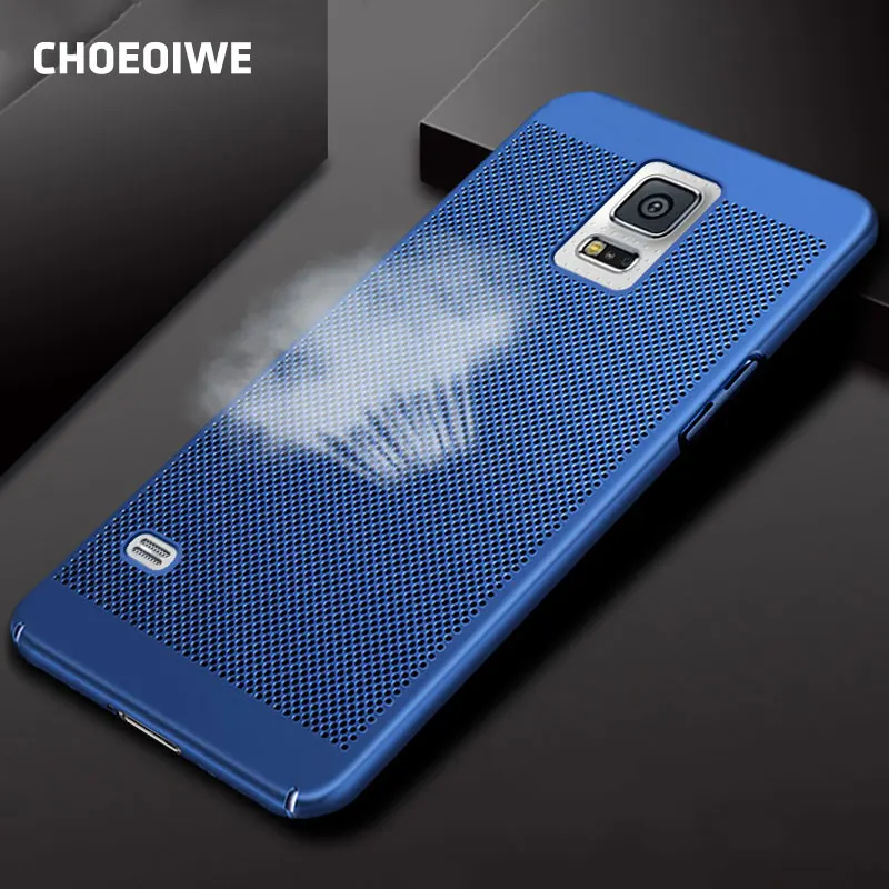 CHOEOIWE противоударный чехол для Samsung S5 SV i9600 G900 9600 дышащий жесткий матовый ПК