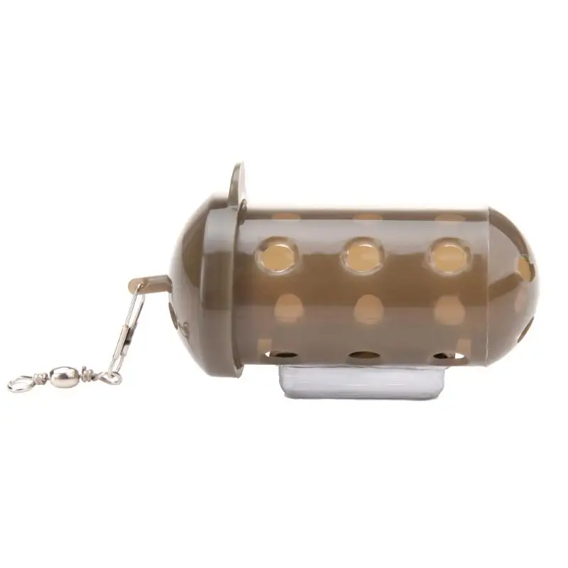 

1pc Fishing Lure Cage Feeder Block End Fish Bait Lure Holder Fishing Tackle with Lead Fishing Feeder Tackle Tools