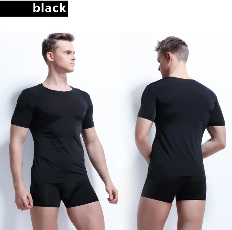 Нижнее белье, Мужская футболка, тонкая, дышащая, ropa hombre, цельная, бесшовная футболка, мужская, ультра эластичная, camisa masculin, топы