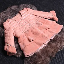 Одежда из натуральной кожи 2013, зимний пуховик из овечьей кожи и меха кролика Рекс, женский пуховик из натуральной кожи