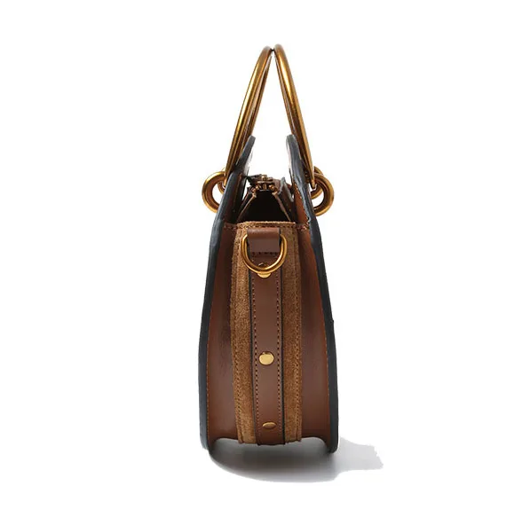Véritable Villosités Femme Marque Bandoulière caramel White Épaule À Sac Métal En gray Femmes Cuir Color Luxe black yellow Main Vintage Bague blue De brown qwxwt4vSF