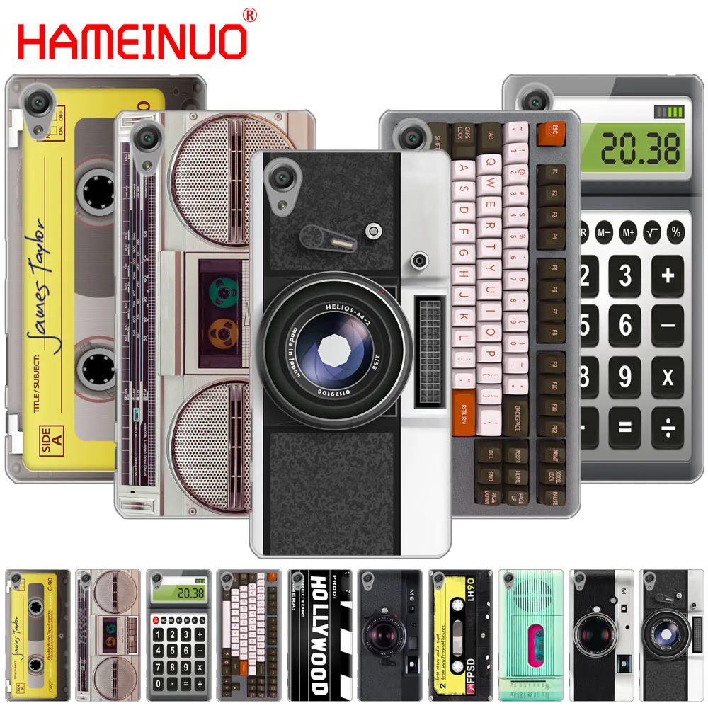 كاميرا كاسيت boombox حاسبة المفاتيح حالة الهاتف لسوني اريكسون c6 XA1 XA2 xa x xp l1 l2 XZ1 جدا المدمجة xr/xz قسط