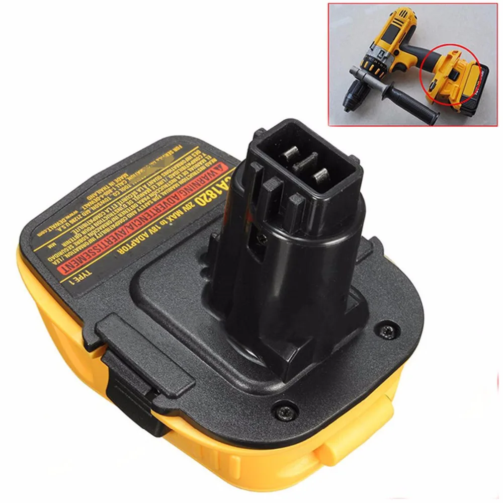 Новый DCA1820 адаптер 18 в 20 для Dewalt В до электроинструменты литий-ионная батарея