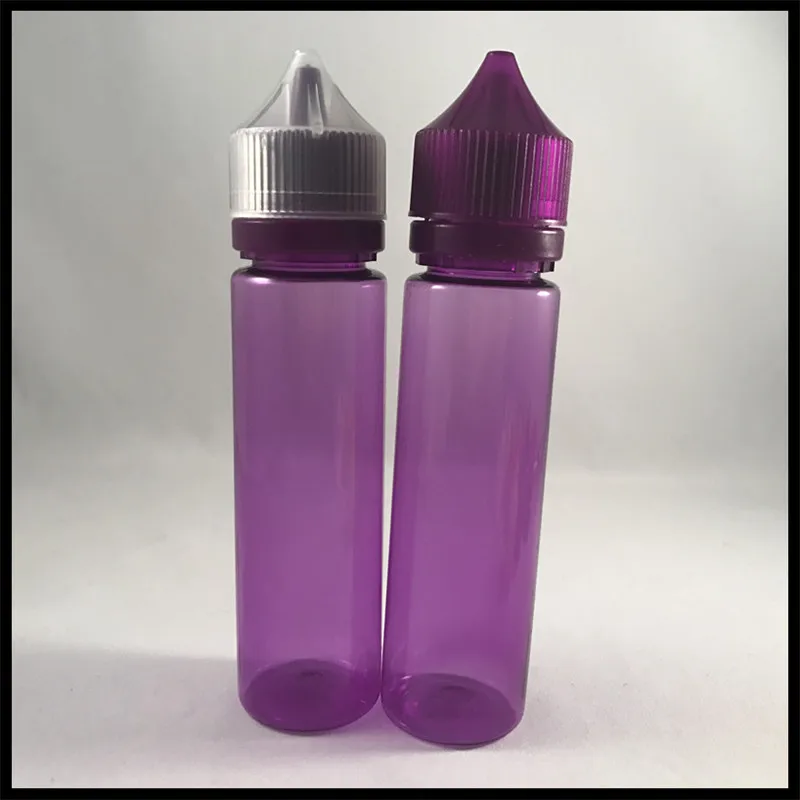 60ml E juice Bottles Pen Shape Light Purple E cigarette liquid Plastic