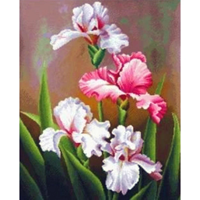 2015 Top Fashion Paintings Pastoral Resin Plant square iris Flower Diamond Painting Diy Cross Stitch Mosaic A977R | Дом и сад