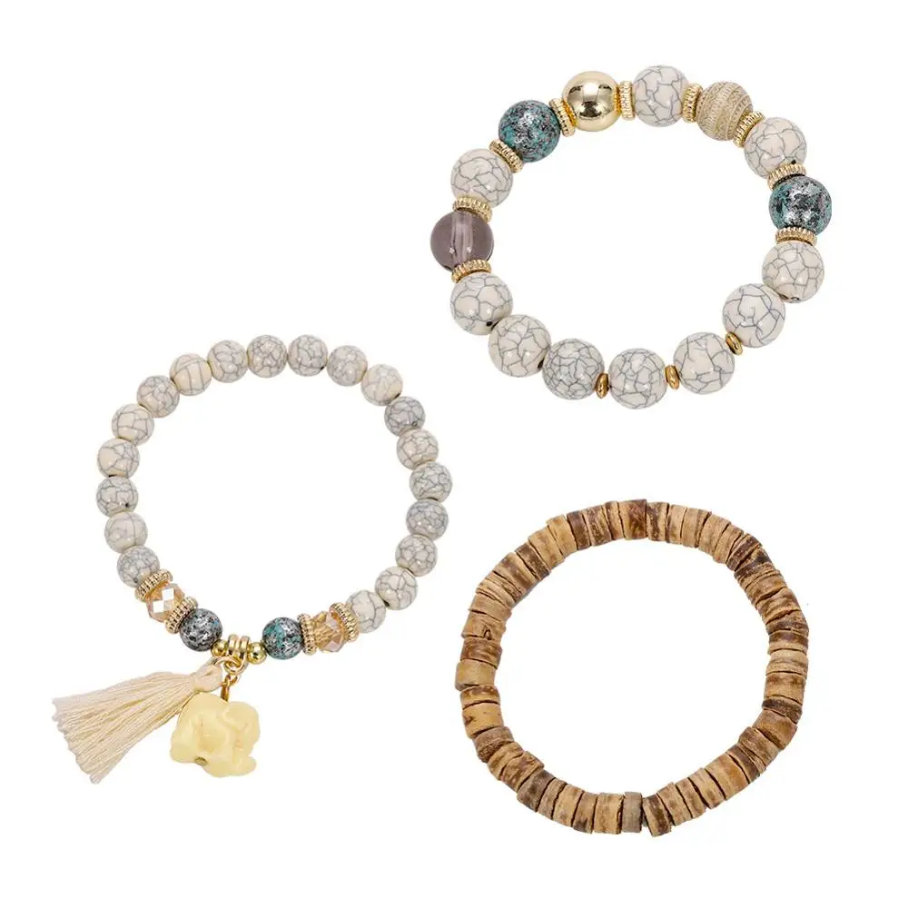 Лучшие женские богемные браслеты с бусинами, браслеты для женщин, разные цвета, ручная работа, стеклянные массивные браслеты, очаровательные свадебные подарки - Окраска металла: 10