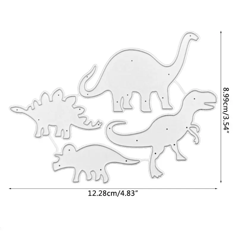 Динозавр металла прорезной трафарет для окраски DIY Скрапбукинг штамп для альбомов тиснение бумаги ремесла Декор
