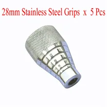 28 мм Татуировка рукоятка из нержавеющей стали с задней стволовой насадки для тату Поставка 307-12