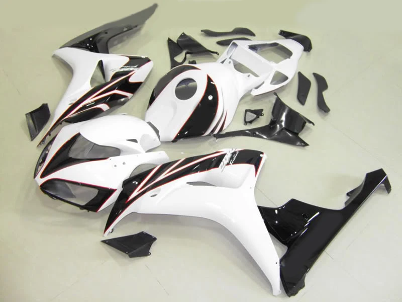 

Motorcycle Fairing kit for HONDA CBR1000RR 06 07 CBR 1000RR 2006 2007 CBR1000 ABS TOP black white Fairings set+7gifts HG04