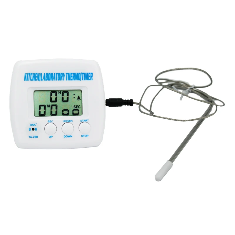 

Kitchen Thermometer Cooking Food Meat Oven Probe Timer BBQ Temperature Sensor Digital LCD Display