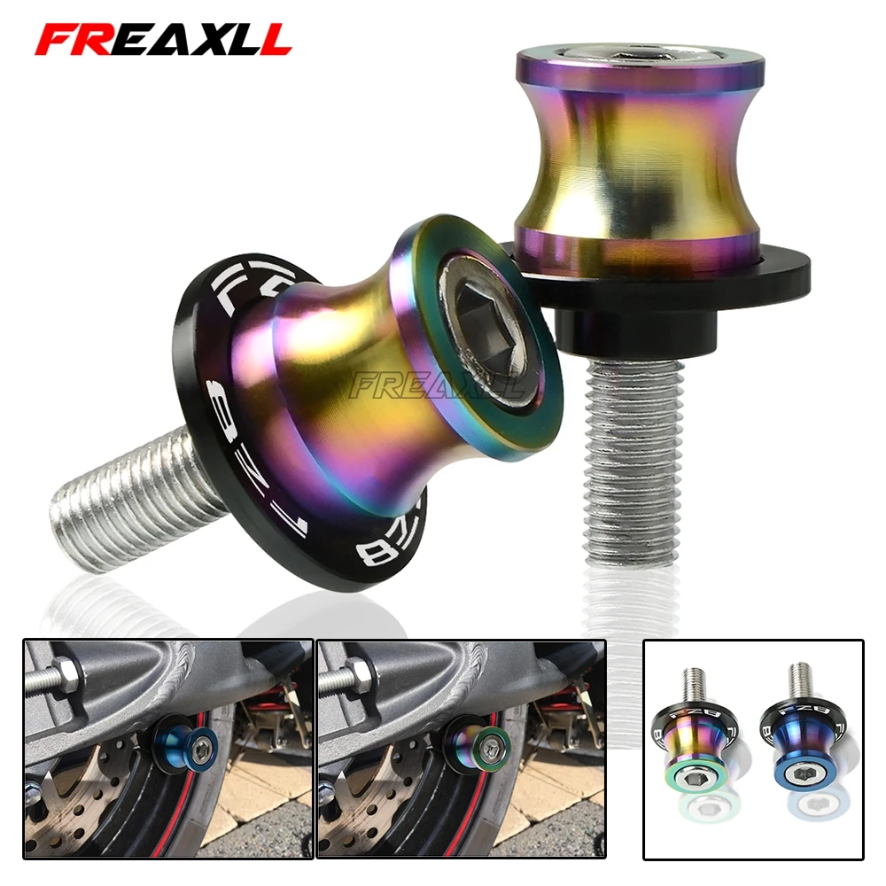 

Motorbike M6 Swingarm Sliders Spools 6MM Stand Screws Cover For Yamaha FZ8 FZ 82011 2012 Motorcycle Accessories Colorful
