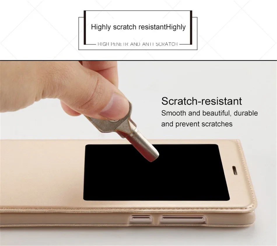For Xiaomi Redmi 4X 4A Note 4 4X Smart Quick View Open Window Flip PU Leather Cover Case Shock-proof Stand Matte Retro Phone Bga (4)