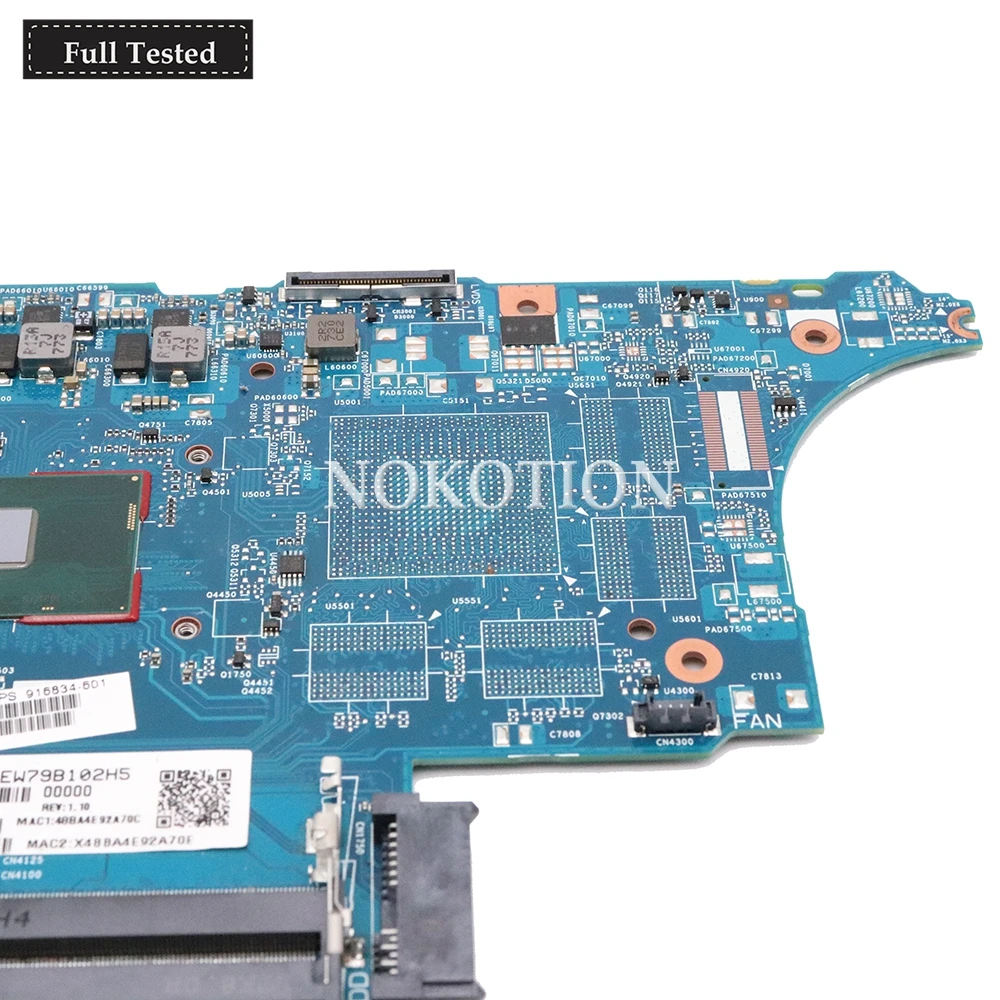 Greatest  NOKOTION 916834-601 916834-001 CLOONEY-6050A2860101-MB-A01 For HP Probook 640 650 G3 laptop motherb