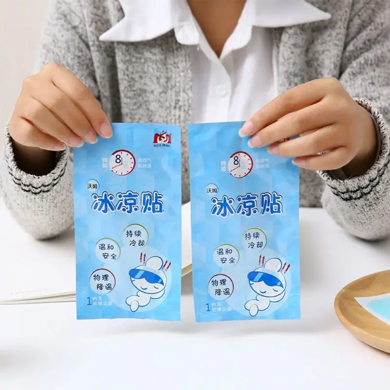 

Adult Health Care Cooling Gel Patch Medical Fever Pad Herbal Pain Relief Paste