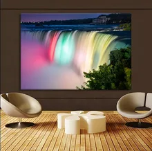 Top-Rated Canvas Print HD Picture Modern Wall Art Home Decorative 1 Panel Vibrant Colorful Canada Niagara Falls Painting tony orlando niagara falls