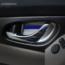 Двери авто внутренняя чаша отделка салона Стилизация наклейки Нержавеющая сталь ручка Чаша Чехлы для Nissan X-Trail- B139