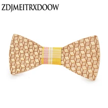 Новинка Оригинальность дизайна деревянный галстук-бабочка мужские свадебные украшения для отдыха деревянный галстук-бабочка цветочный галстук-бабочка