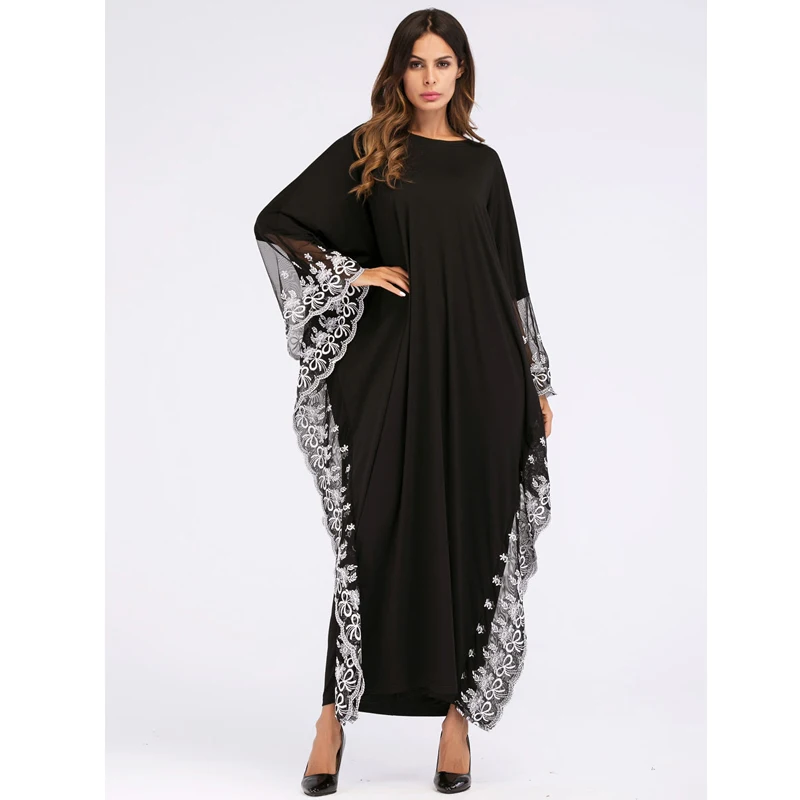 Vestidos Для женщин 2019 кафтан Абаи Дубай одеяние мусульмане Longue кружева мусульманское платье хиджаб сайт Tesettur Elbise турецкая исламская Костюмы