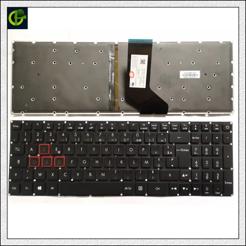 

French Azerty Backlit Keyboard for Acer Nitro 5 AN515 AN515-51 AN515-52 AN515-53 AN515-41 AN515-42 AN515-51-5594 FR