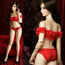 Athemis sex doll outfit Lady in Red Lingerie Set custom made size for Silicone doll