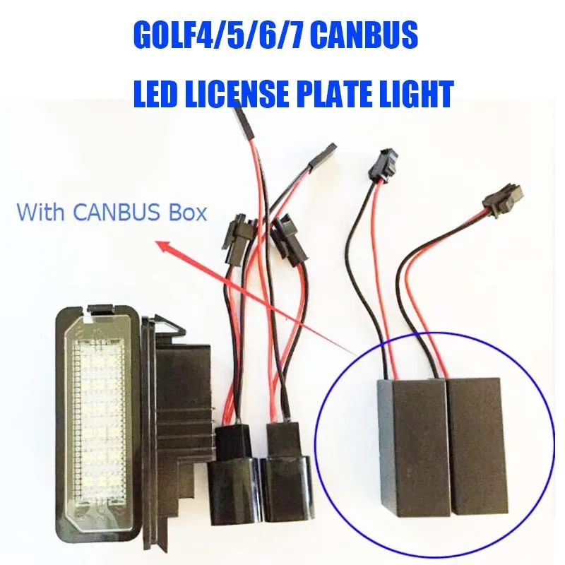 Автомобильный Стайлинг 18SMD светодиодный хвост номерные знаки для мотоциклов светильник Canbus без ошибки для игры в гольф для девочек 4, 5, 6, 7, светодиодный задний бампер пластина лампа авто замена аксессуар