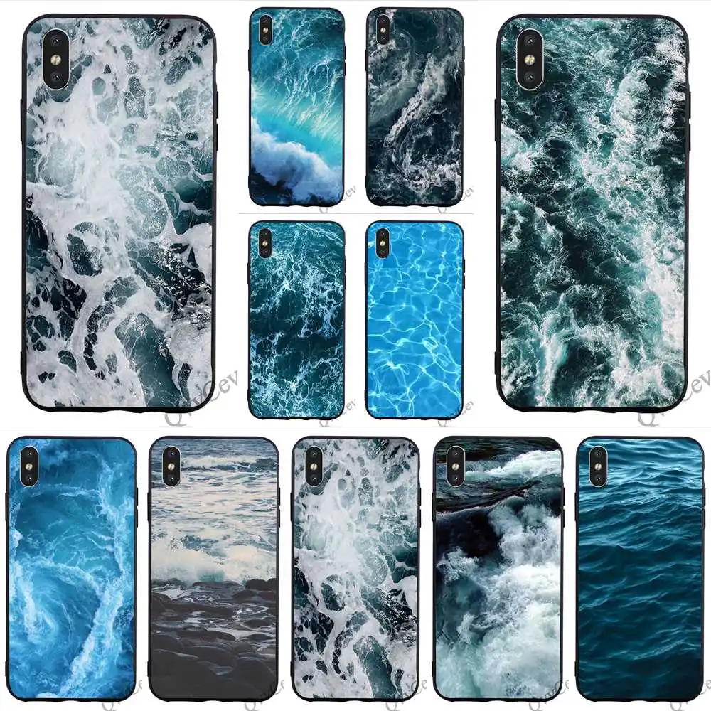 

Slim Waves ocean water light refractions Phone Cover for iPhone 6S Plus Case 8 XR X 7 6 5 5S SE Xs Max Soft