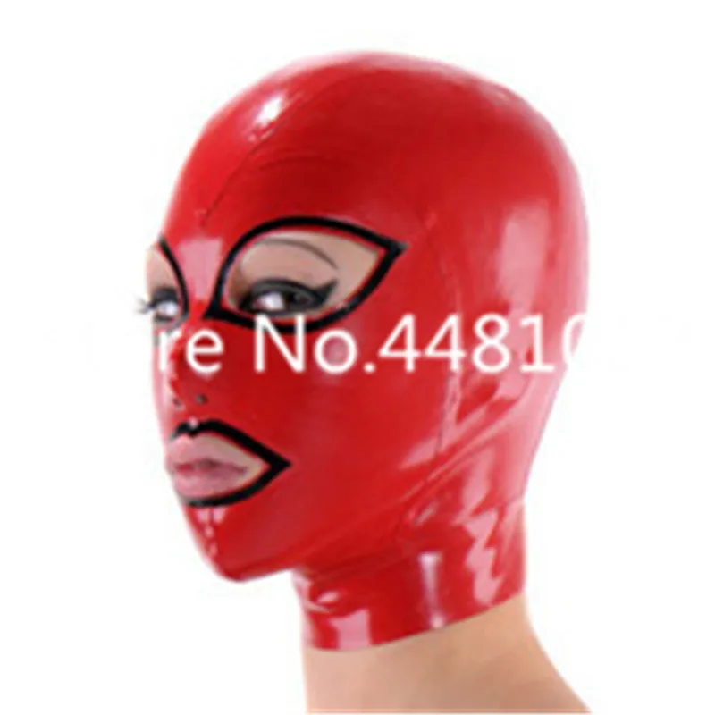 

Sexy Women full head latex rubber mask hoods fetish cosplay mask venom steampunk accessories with Back zipper custom madeXS-XXL