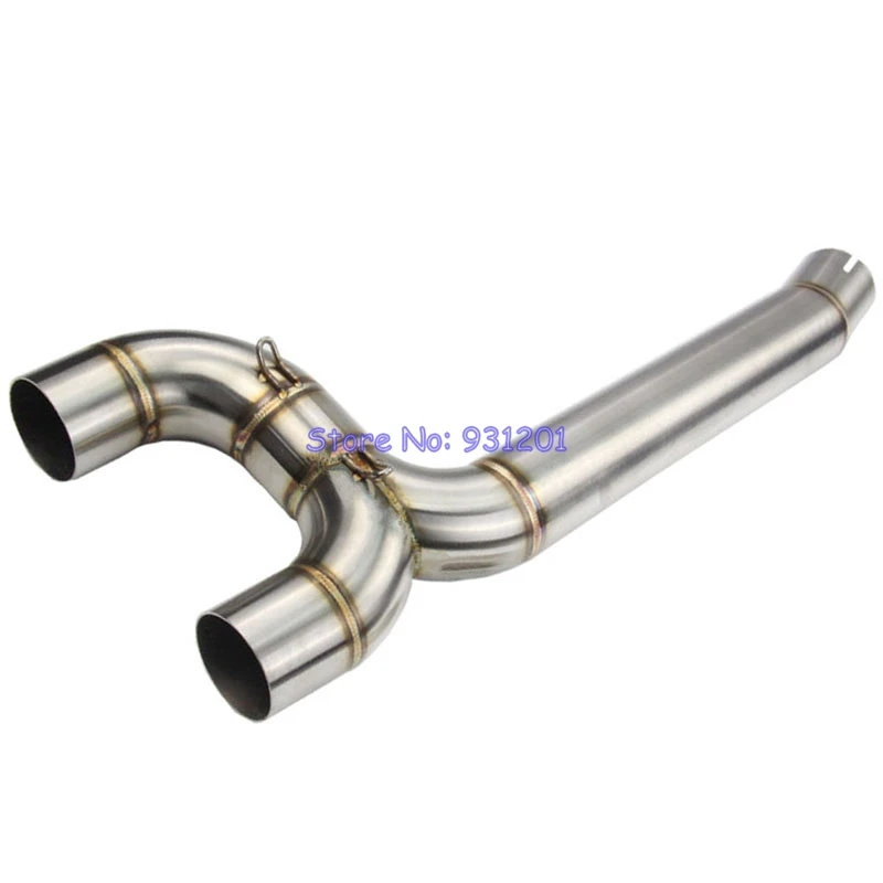 

Motorcycle for Yamaha FZ6 FZ6N FZ6S Exhaust Link Pipe Slip On Mid Connect Down Pipe for 51mm Mufflers