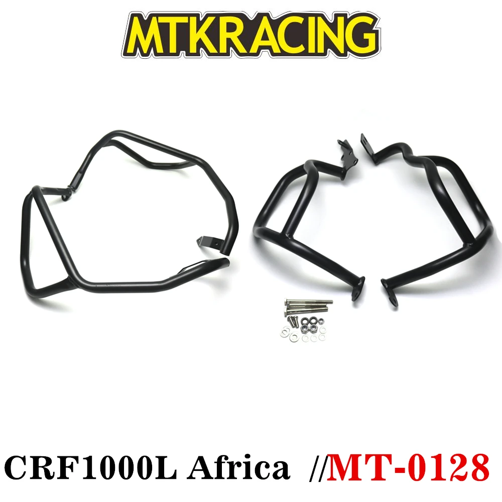 

MTKRACING Upanddown Crash Bar Engine Guard Bumper Frame Protector for 2016-2017 Honda CRF 1000 L 1000L Africa Twin ABS CRF1000L